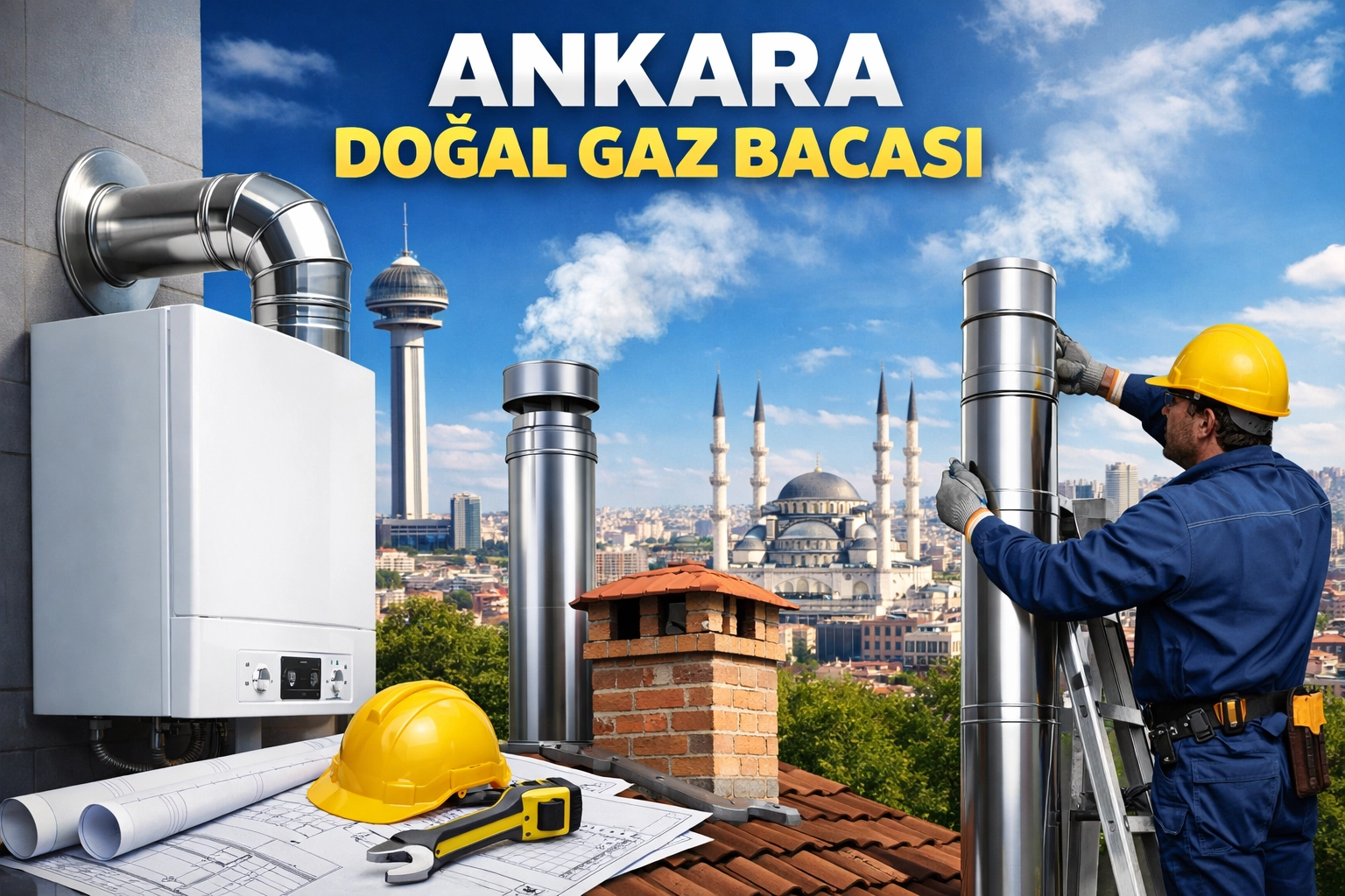 
                        Ankara Doğal Gaz Bacası